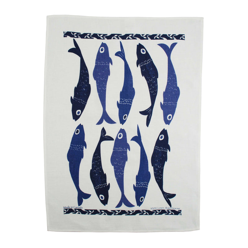 Tea Towel Blue Shaigon Fish
