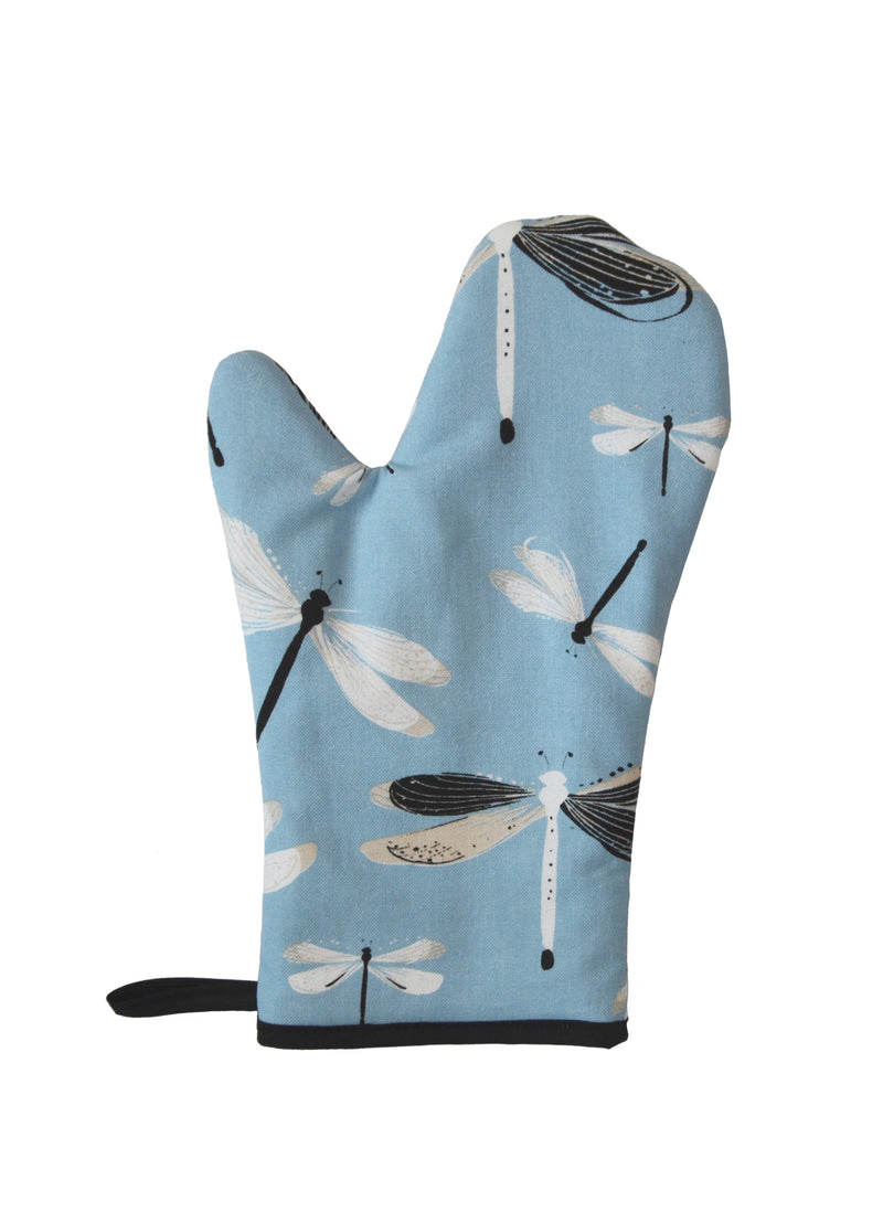 Oven Mitts Dragonfly Turquoise