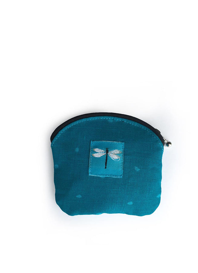 Coin Purse Dragonfly Turquoise
