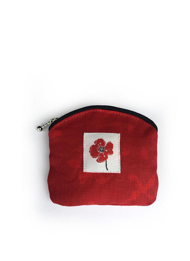 Coin Purse Poppy Red