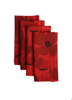 Napkins Poppies Red